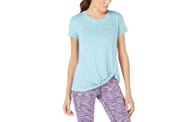  Women’s Knot-Front Blouse T-Shirt Tops