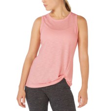 Ideology Womens Knot-Front T-Shirt Tank Tops