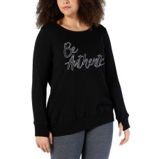 Ideology Women's Plus Size Be Authentic Graphic Strappy