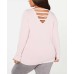  Women's Plus Size Graphic Strappy-Back Tops