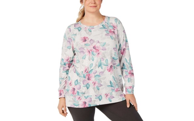  Women's Plus Size Lattice-Back Pullover Blouse Shirt Tops