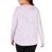  Women’s Plus Size Tie-Dyed Grommet Blouse Pullover Shirt Tops