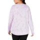  Women’s Plus Size Tie-Dyed Grommet Blouse Pullover Shirt Tops