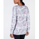  Women's Printed Tulip-Hem Blouse Pullover Shirt Tops
