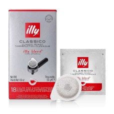 illy lassico E.S.E. Pods, Medium Roast, Classic Roast with Notes of Chocolate & Caramel, 100% Arabica Coffee, All-Natural, No Preservatives, 18 Count