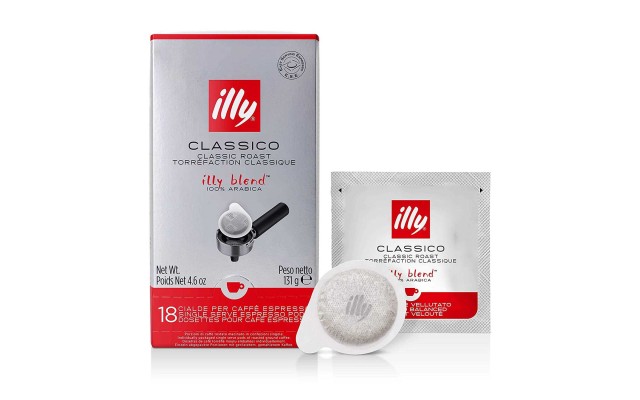  lassico E.S.E. Pods, Medium Roast, Classic Roast with Notes of Chocolate & Caramel, 100% Arabica Coffee, All-Natural, No Preservatives, 18 Count