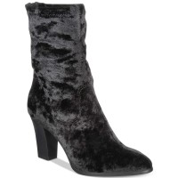 Impo Truly Velvet Booties Women’s Shoes (Black,  6.5m)