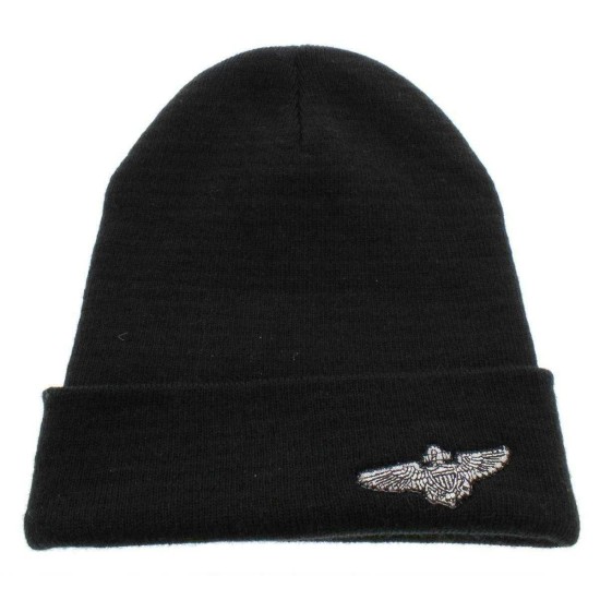  by Awesomeness Tv Glitter Patch Beanie (Black)