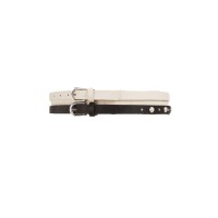 INC International Concepts 2-for-1 Imitation Pearl & Smooth Belts (Black/White, XL)