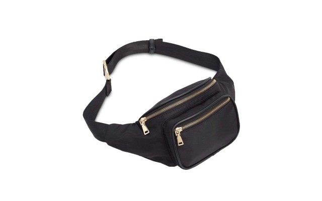  Alisa Nylon Fanny Pack (Black)