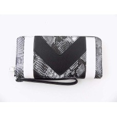 INC International Concepts Averry Zip-around Wallet (Black Multi/Silver)