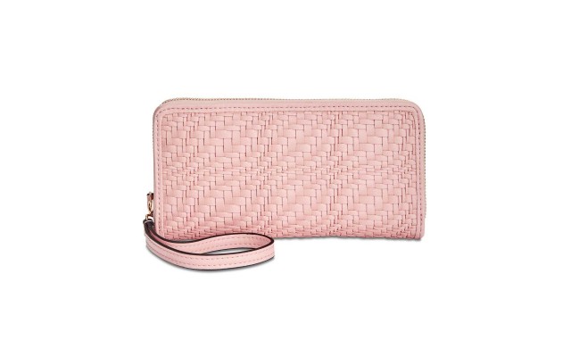  Blakke Zip-Around Wristlet Wallet (Pastel Pink, One Size)