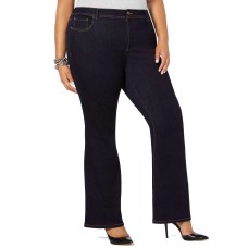 INC International Concepts Bootcut Tummy Control Jeans (Blue, 16W S/P)