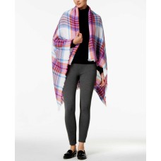 Inc International Concepts College Plaid Wrap & Scarf in One (Multi-Color, One Size)
