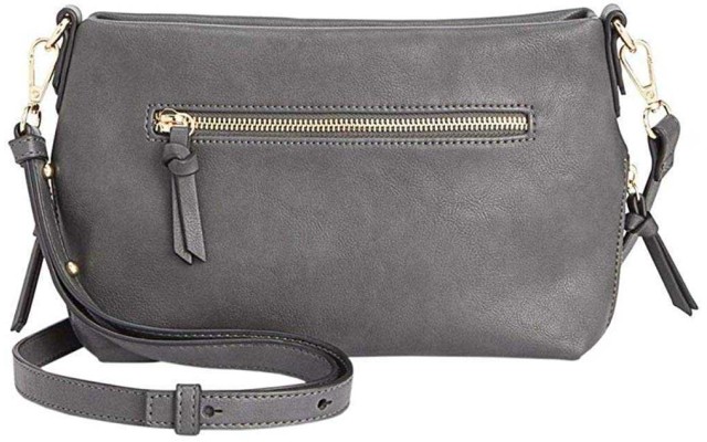  Elliah Shoulder Crossbody (Charcoal/Gold)