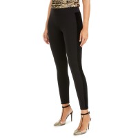 INC International Concepts Faux-Velvet-Accent Leggings