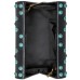  Flaviee Stud Mini Clutch – Black Turquoise
