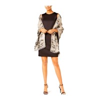 Inc International Concepts Floral Jacquard Wrap & Scarf (Beige)