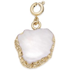 INC International Concepts Gold-Tone White Stone Charm – Gold