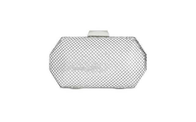  Hope Mesh Geo Small Clutch (Silver)