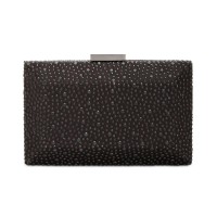 Inc International Concepts Jessaca Stone Box Clutch (Black)