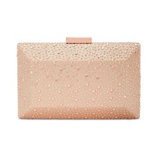 INC International Concepts Jessaca Stone Box Clutch (Rose Gold)
