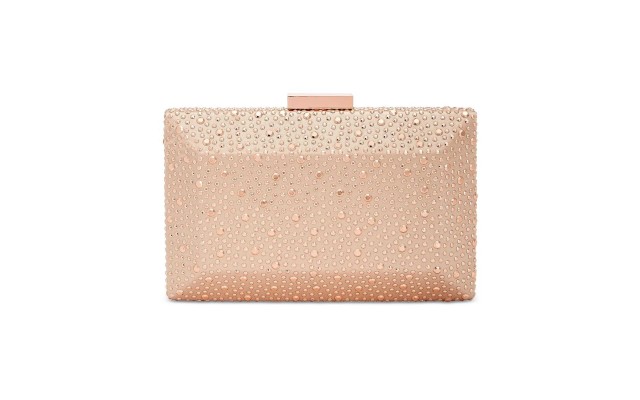  Jessaca Stone Box Clutch (Rose Gold)