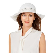 INC International Concepts Lace-Insert Floppy Hat (Natural)