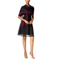 Inc International Concepts Lace Overlay Wrap (Medium Red, One Size)