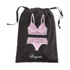 INC International Concepts Lingerie Bag (Black/Pink, Regular)