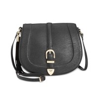 INC International Concepts Madelynn Belt Saddle Bag  (Black)