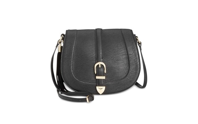  Madelynn Belt Saddle Bag  (Black)