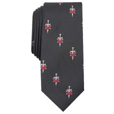 INC International Concepts Men’s Bleeding Hearts Skinny Tie (Black)
