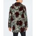  Men’s Flocked Parka Coat (Greencombo, M)