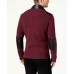  Men’s Swacket with Faux-Fur Lining (Dark Red, S)