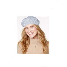 Inc International Concepts Metallic Animal Print Knit Beret (Gray)