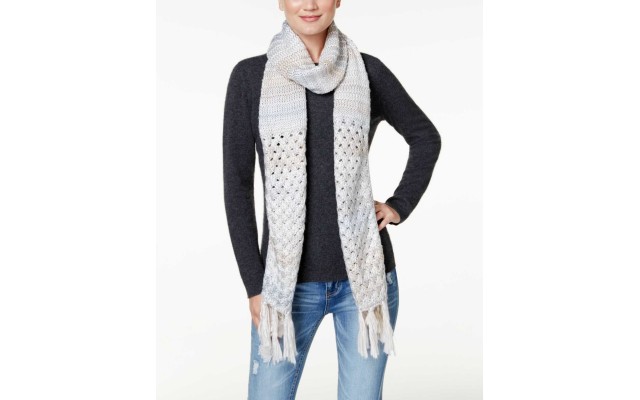  Metallic Space-Dyed Scarf (Natural)