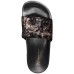  Metallic Velour Slide Slippers
