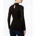  Mock-Turtleneck Illusion Top (Green, One Size)