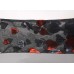  Ombre Velvet Hearts Skinny Scarf Black & Red