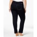  International Concepts Plus Size Womens Denim Slim Tech Fit Straight Leg Jeans( Blue, 24W)