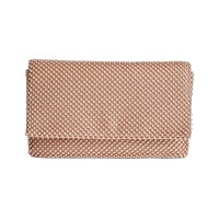 INC International Concepts Prudence Shiny Mesh HandBag Clutch (Pink)