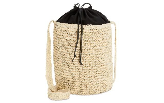  Sabriina Medium Drawstring (Black/Natural)