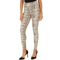 INC International Concepts Shaping Knit Full-Length Snakeskin Leggings