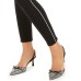  Shine Embellished Tuxedo Leggings