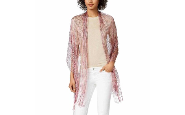  Space-Dyed Metallic Wrap (Pink)