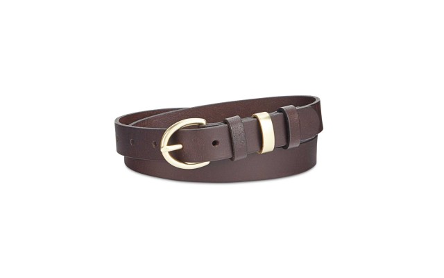  Triple Keeper Leather Pants Belts Brown S