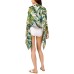  Tropical Palms Cover-Up & Wrap (Green, One Size)