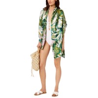 Inc International Concepts Tropical Palms Cover-Up & Wrap (Green, One Size)