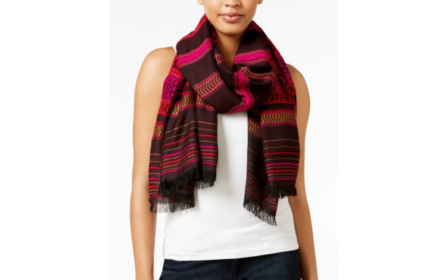  Wine Trendy Woven Wrap / Scarf